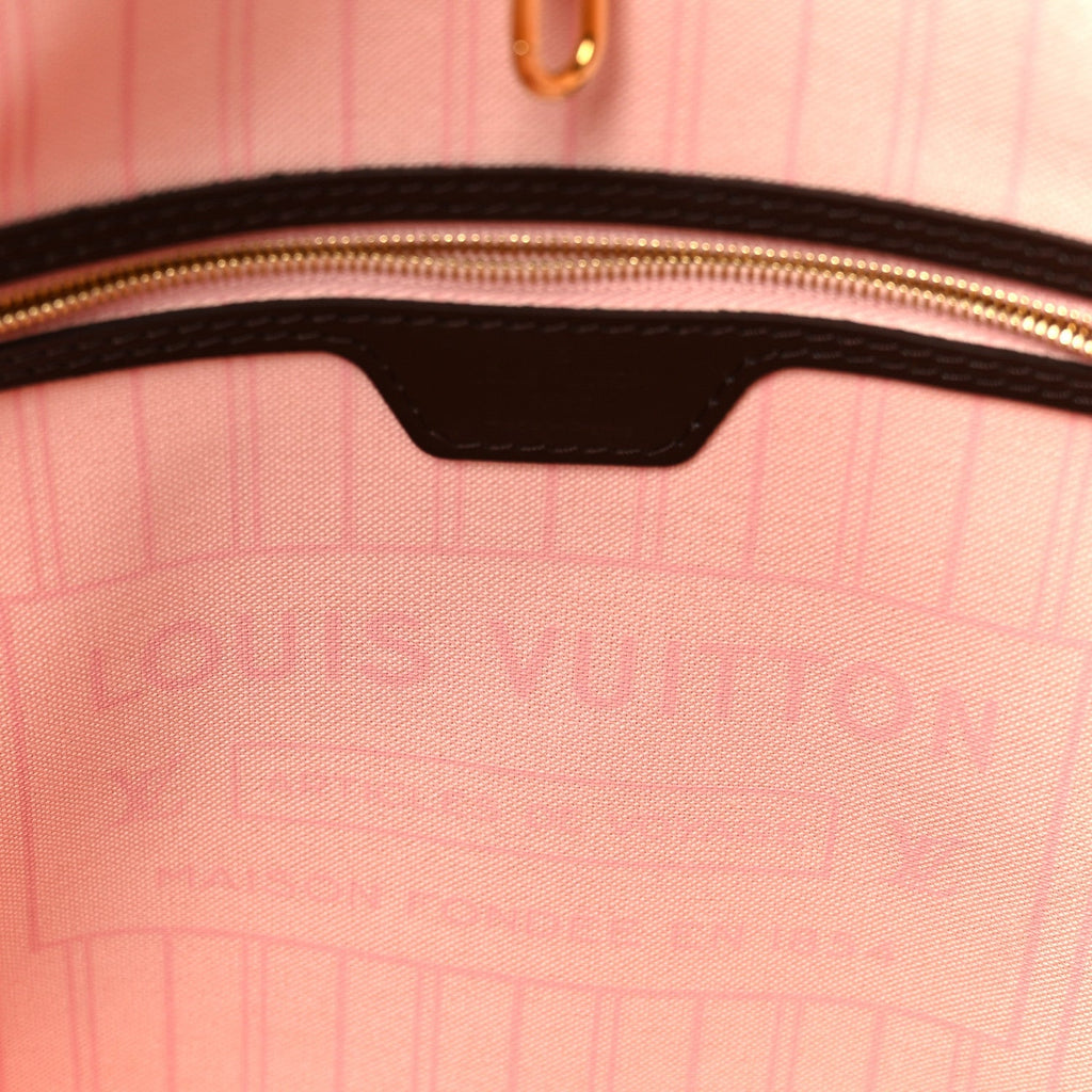 Damier Ebene Neo Neverfull MM Rose Ballerine