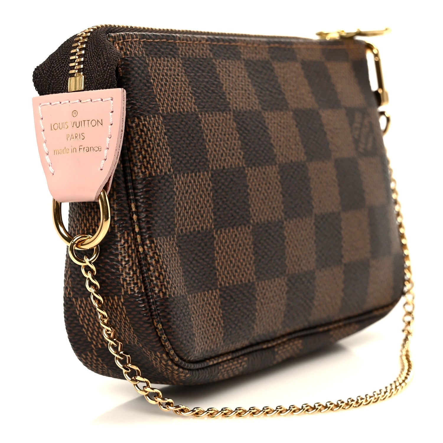 Damier Ebene 2020 Christmas Animation Big Wheel Mini Pochette Accessories Rose Ballerine