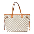 Damier Azur Neo Neverfull MM Rose Ballerine