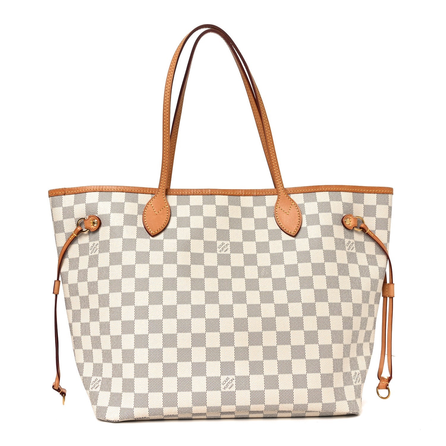 Damier Azur Neo Neverfull MM Rose Ballerine