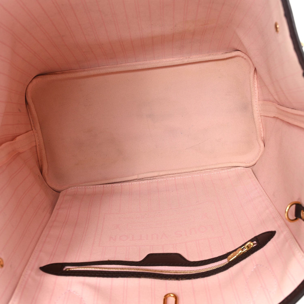 Damier Ebene Neo Neverfull MM Rose Ballerine