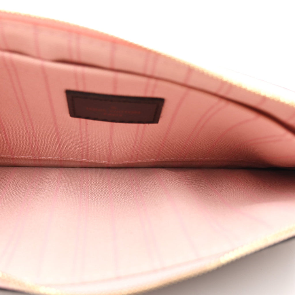 Damier Ebene Neo Neverfull MM Rose Ballerine