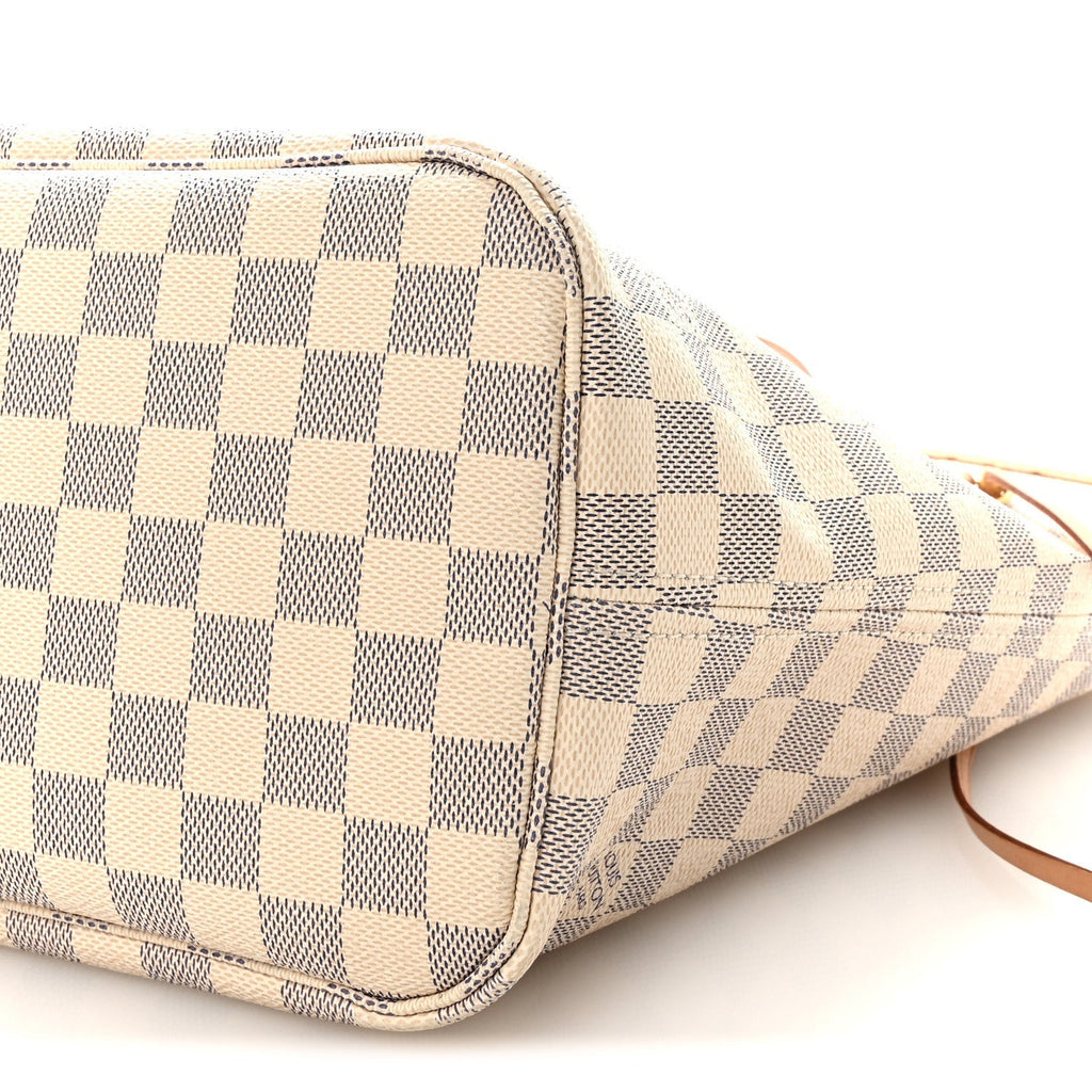 Damier Azur Neo Neverfull MM Rose Ballerine