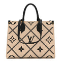 Empreinte Monogram Giant Broderies Onthego MM Cream Black