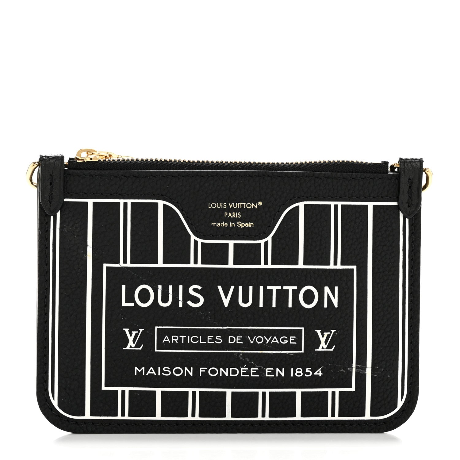 Calfskin Neverfull Inside Out BB Pochette Black