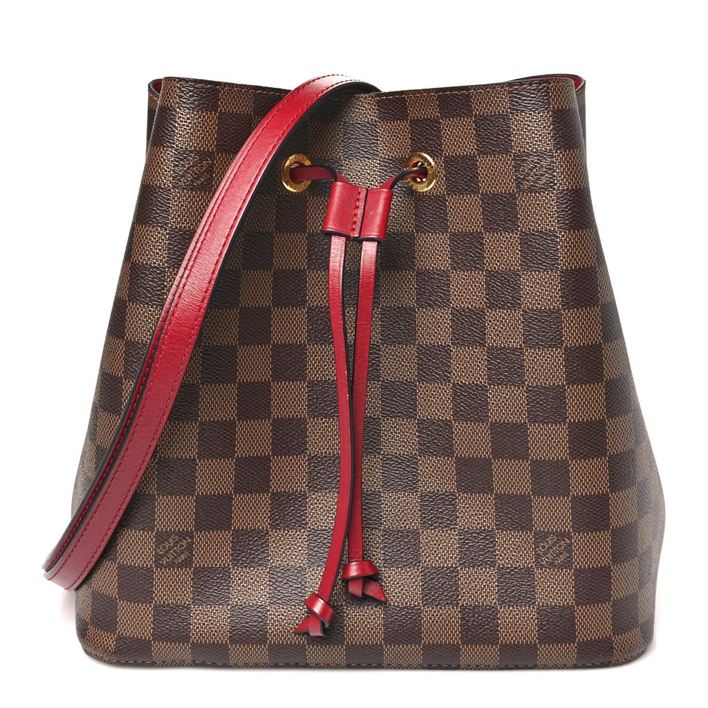 Damier Ebene Neonoe MM  Cherry Berry