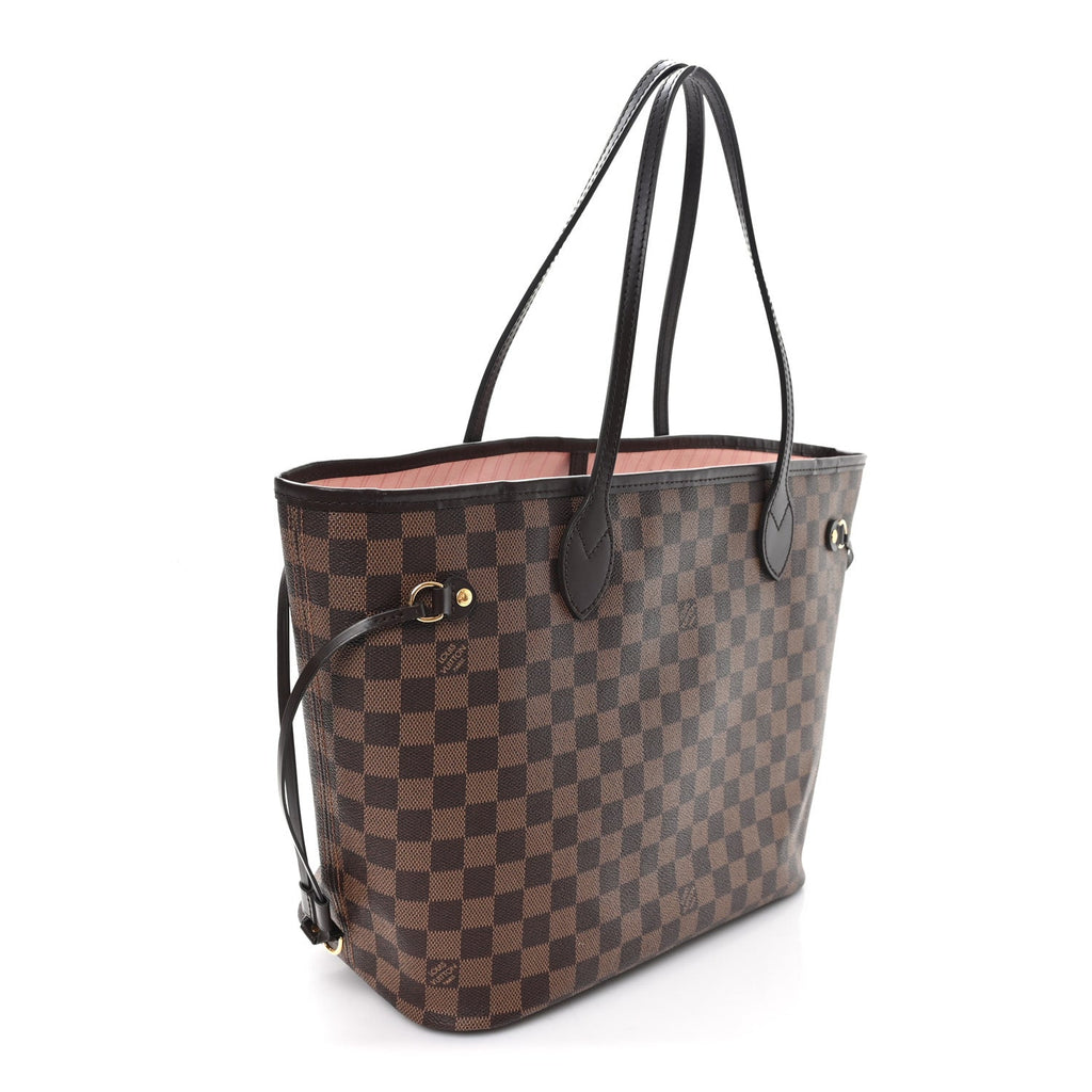 Damier Ebene Neo Neverfull MM Rose Ballerine