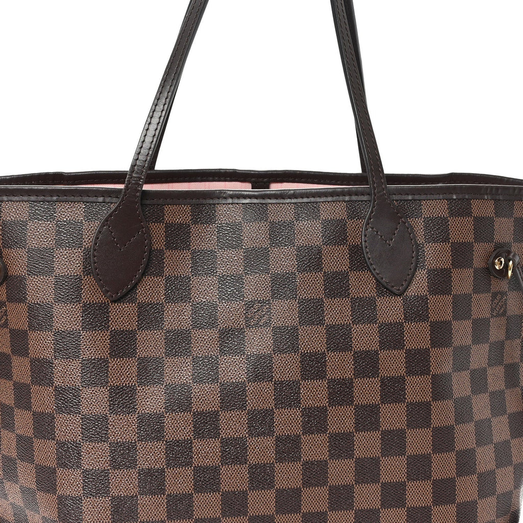 Damier Ebene Neo Neverfull MM Rose Ballerine