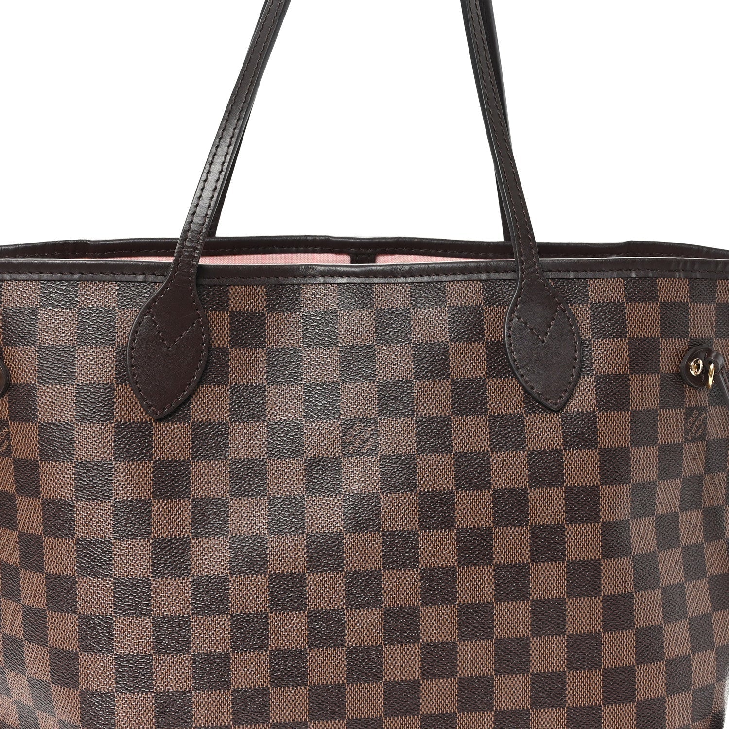 Damier Ebene Neo Neverfull MM Rose Ballerine