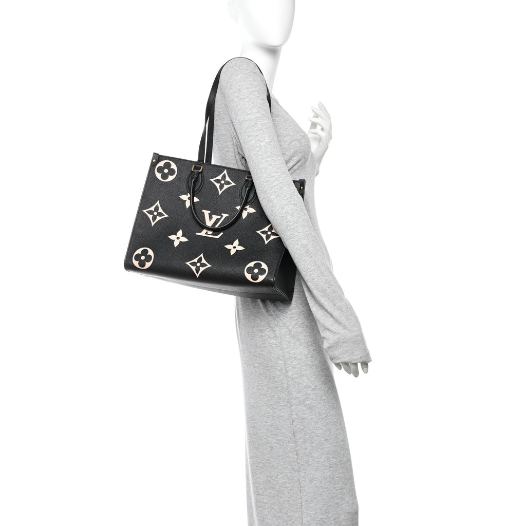 Empreinte Monogram Giant Onthego MM Black Beige