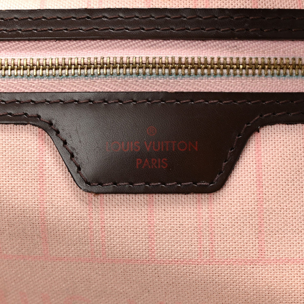 Damier Ebene Neo Neverfull MM Rose Ballerine
