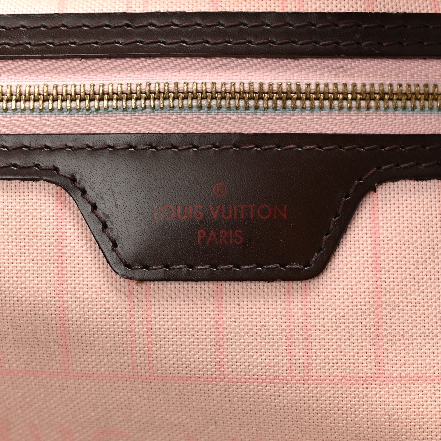 Damier Ebene Neo Neverfull MM Rose Ballerine