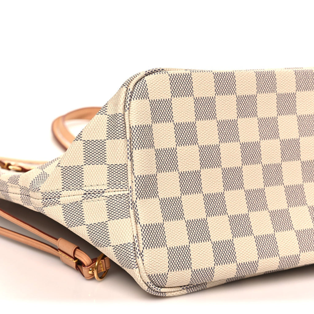 Damier Azur Neo Neverfull MM Rose Ballerine
