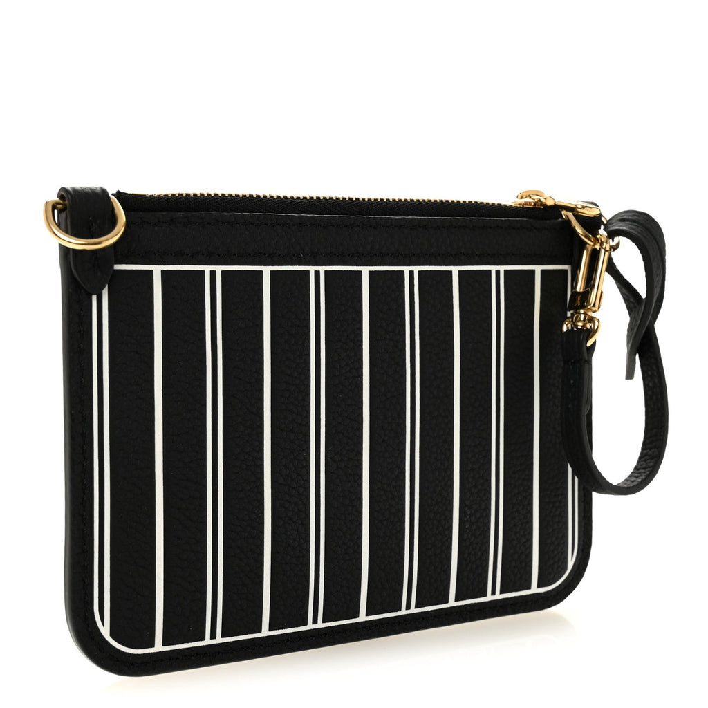 Calfskin Neverfull Inside Out MM Pochette Black