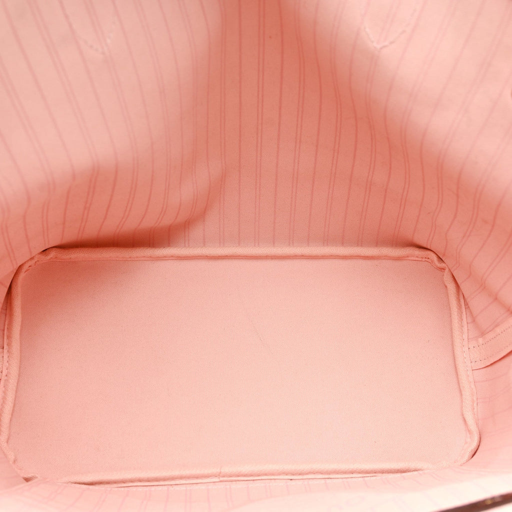 Damier Ebene Neo Neverfull MM Rose Ballerine